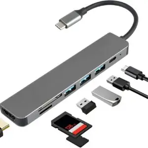 usb c multiport hub (7 in 1)