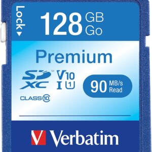 Verbatim SD Card 16GB 32GB 64GB 128GB UHS-I Class 10 Memory Card for Camera & Storage