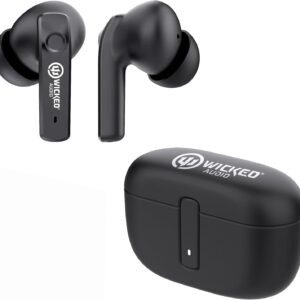 Wicked Audio Mojo 700 True Wireless Bluetooth Earbuds | ANC Noise Cancelling | Clear Call Mics | Long Battery Life | Mobile App | Custom EQ Modes | GPS Find Buds | Transparency Mode | Low Latency